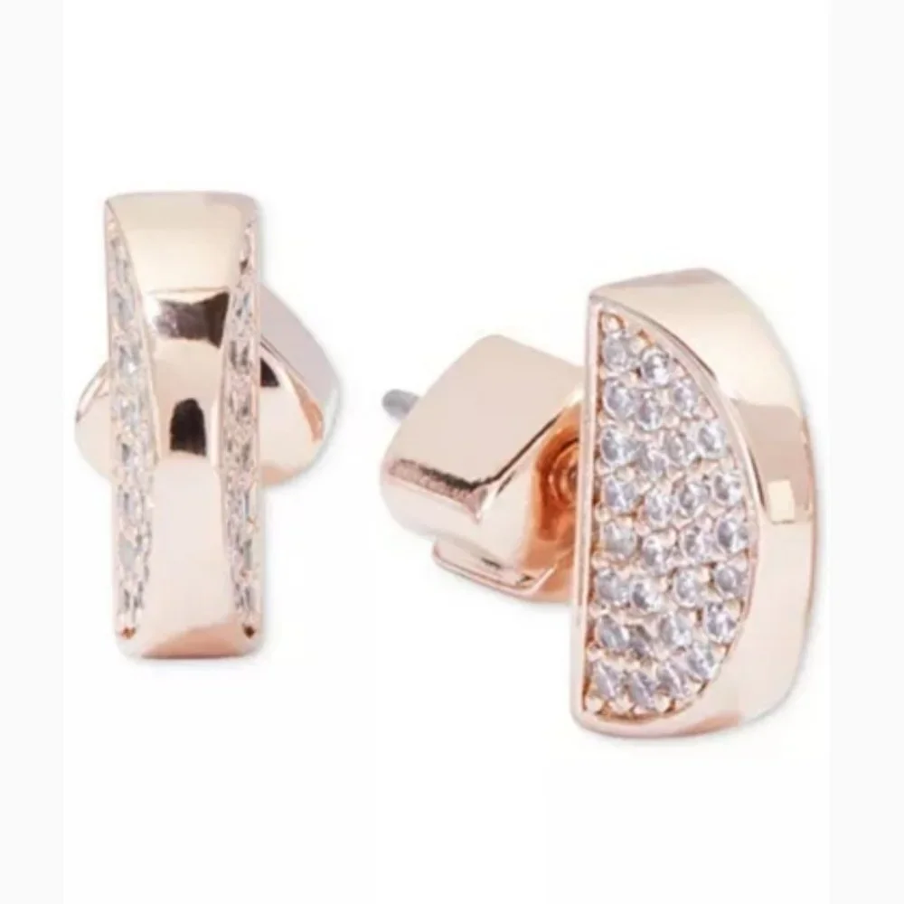 Kate Spade Sliced Scallops Pavé Stud Earrings